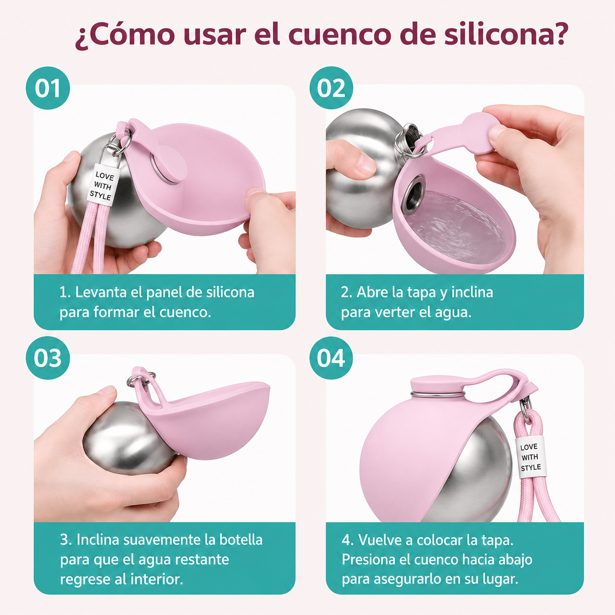 Bebedor Portátil para tu Mascota