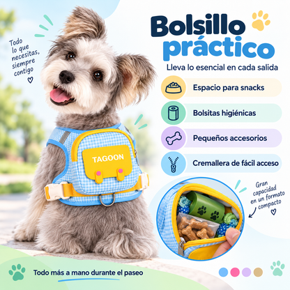 Dog Backpack Harness with Pocket