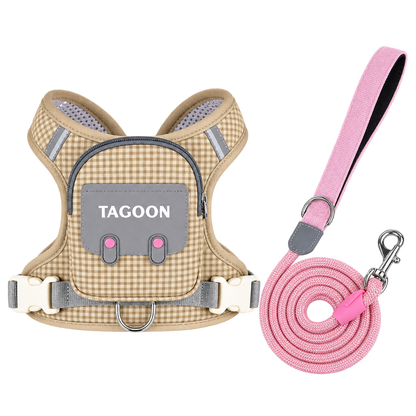 Dog Backpack Harness with Pocket