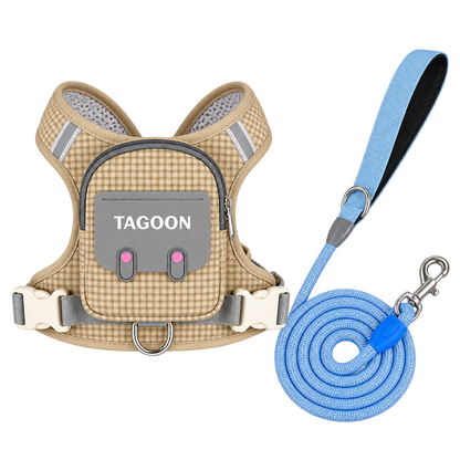 Dog Backpack Harness with Pocket